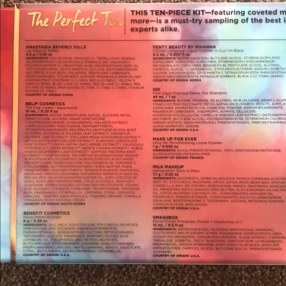Sephora favorites the perfect 10 beauty makeup - Picture 2 of 3